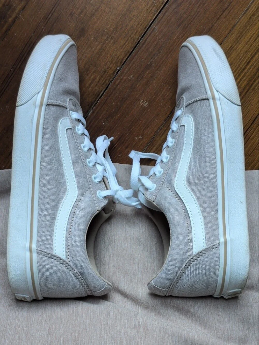Vans Old Skool in Taupe with White Trim